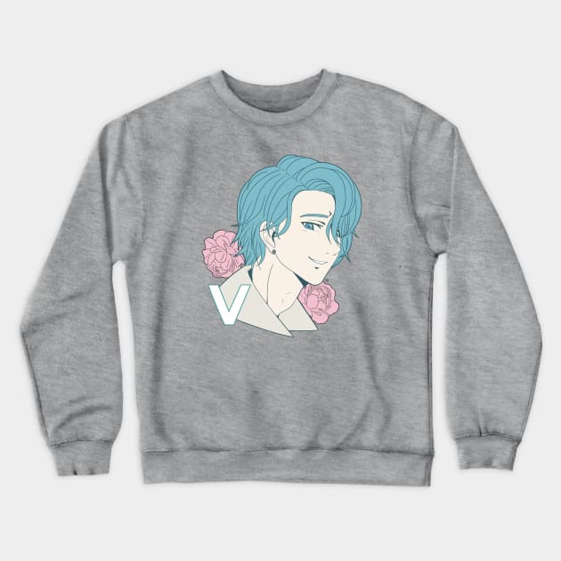 Mystic Messenger Jihyun Kim V Crewneck Sweatshirt by DaphInteresting